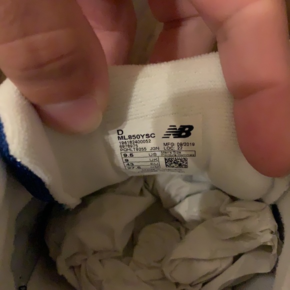 Men’s New Balance ML850YSC size 9.5 shoes - Picture 5 of 6